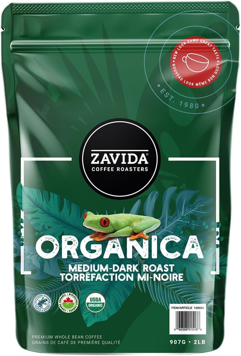 Zavida Organica Medium-Dark Roast Coffee Beans - Image 1